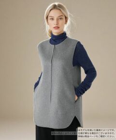 Leilian / レリアン テーラードジャケット | ノーカラーベスト