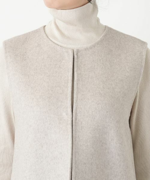 Leilian / レリアン テーラードジャケット | ノーカラーベスト | 詳細10