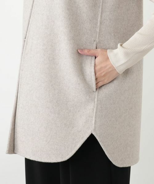 Leilian / レリアン テーラードジャケット | ノーカラーベスト | 詳細13