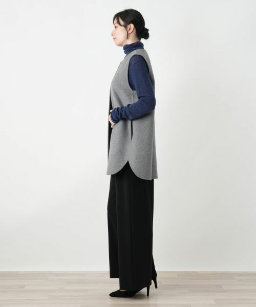 Leilian / レリアン テーラードジャケット | ノーカラーベスト | 詳細2