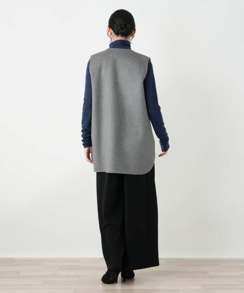 Leilian / レリアン テーラードジャケット | ノーカラーベスト | 詳細3