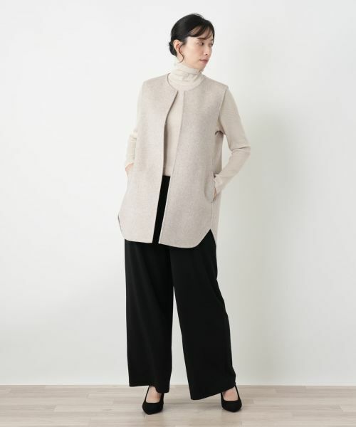 Leilian / レリアン テーラードジャケット | ノーカラーベスト | 詳細4
