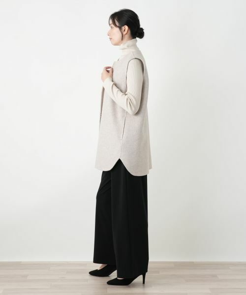 Leilian / レリアン テーラードジャケット | ノーカラーベスト | 詳細5
