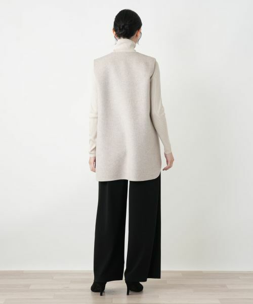 Leilian / レリアン テーラードジャケット | ノーカラーベスト | 詳細6
