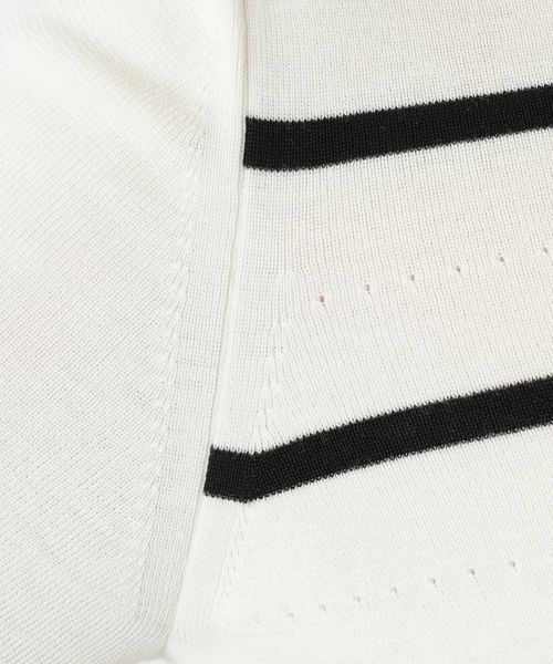 Leilian / レリアン ニット・セーター | パネルボーダークルーネックニット | 詳細14