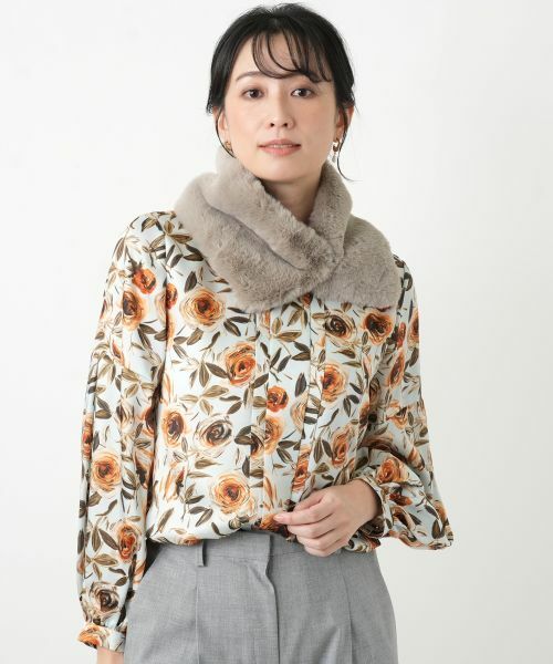 Leilian / レリアン マフラー・ショール・スヌード・ストール | フェイクファーティペット | 詳細4