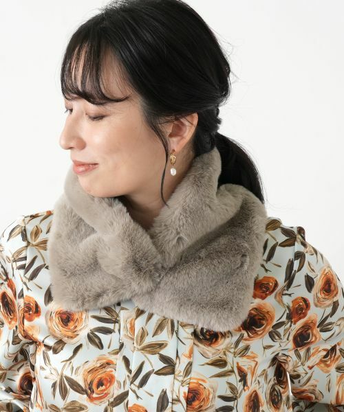 Leilian / レリアン マフラー・ショール・スヌード・ストール | フェイクファーティペット | 詳細5