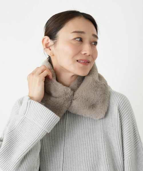 Leilian / レリアン マフラー・ショール・スヌード・ストール | フェイクファーティペット | 詳細7