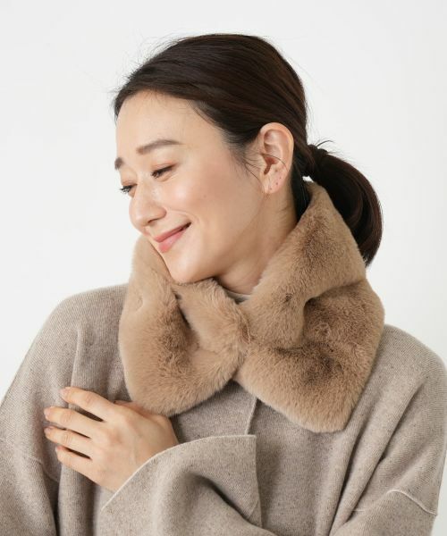 Leilian / レリアン マフラー・ショール・スヌード・ストール | フェイクファーティペット | 詳細9