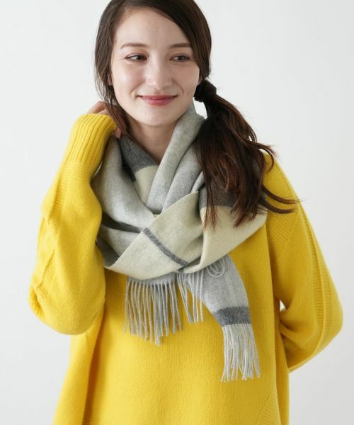 Leilian / レリアン マフラー・ショール・スヌード・ストール | カシミヤチェックマフラー【25年11月カタログ】 | 詳細1