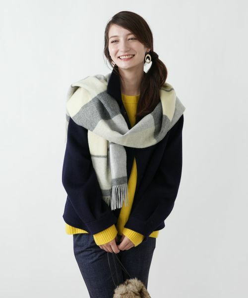 Leilian / レリアン マフラー・ショール・スヌード・ストール | カシミヤチェックマフラー【25年11月カタログ】 | 詳細4