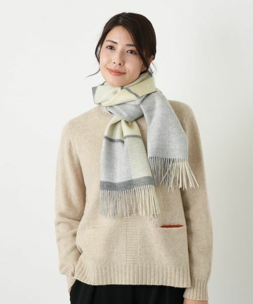 Leilian / レリアン マフラー・ショール・スヌード・ストール | カシミヤチェックマフラー【25年11月カタログ】 | 詳細8