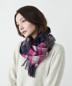 Leilian / レリアン マフラー・ショール・スヌード・ストール | カシミヤタータンチェックストール【JOHNSTONS】