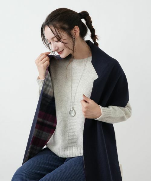 Leilian / レリアン マフラー・ショール・スヌード・ストール | カシミヤタータンチェックストール【JOHNSTONS】 | 詳細7