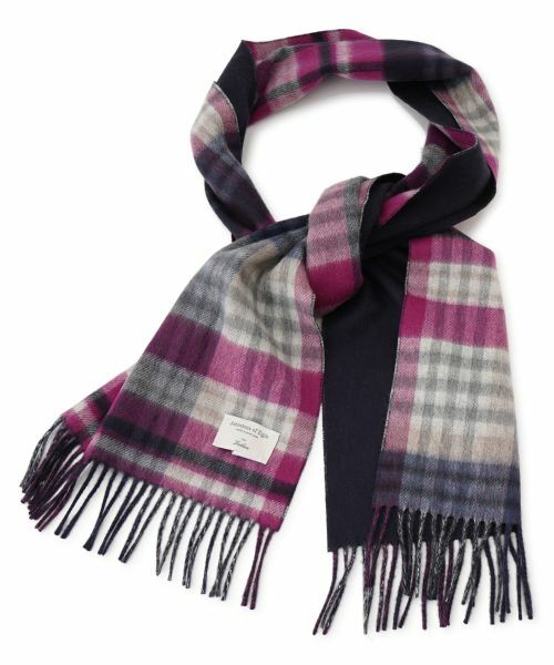 Leilian / レリアン マフラー・ショール・スヌード・ストール | カシミヤタータンチェックストール【JOHNSTONS】 | 詳細8