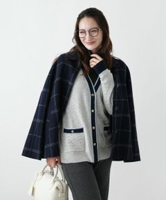 Leilian / レリアン カーディガン・ボレロ | ウォッシャブルカシミヤハート柄カーディガン【25年11月カタログ】