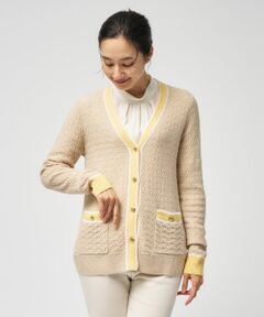 Leilian / レリアン カーディガン・ボレロ | ウォッシャブルカシミヤハート柄カーディガン【25年11月カタログ】