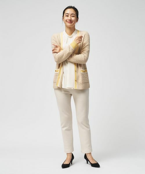 Leilian / レリアン カーディガン・ボレロ | ウォッシャブルカシミヤハート柄カーディガン【25年11月カタログ】 | 詳細12