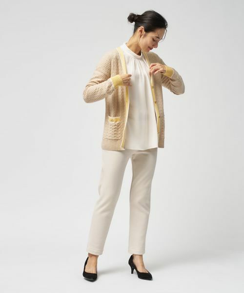 Leilian / レリアン カーディガン・ボレロ | ウォッシャブルカシミヤハート柄カーディガン【25年11月カタログ】 | 詳細13