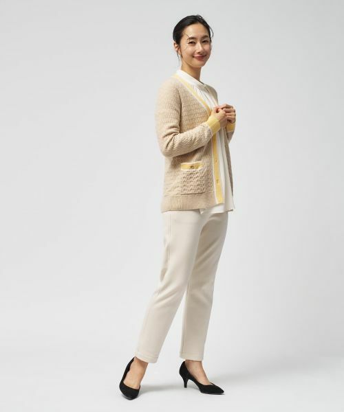 Leilian / レリアン カーディガン・ボレロ | ウォッシャブルカシミヤハート柄カーディガン【25年11月カタログ】 | 詳細14