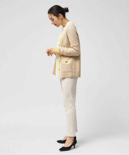 Leilian / レリアン カーディガン・ボレロ | ウォッシャブルカシミヤハート柄カーディガン【25年11月カタログ】 | 詳細15