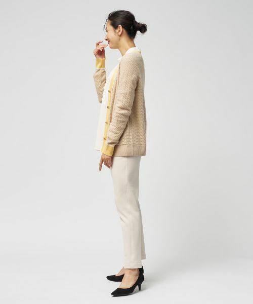 Leilian / レリアン カーディガン・ボレロ | ウォッシャブルカシミヤハート柄カーディガン【25年11月カタログ】 | 詳細16