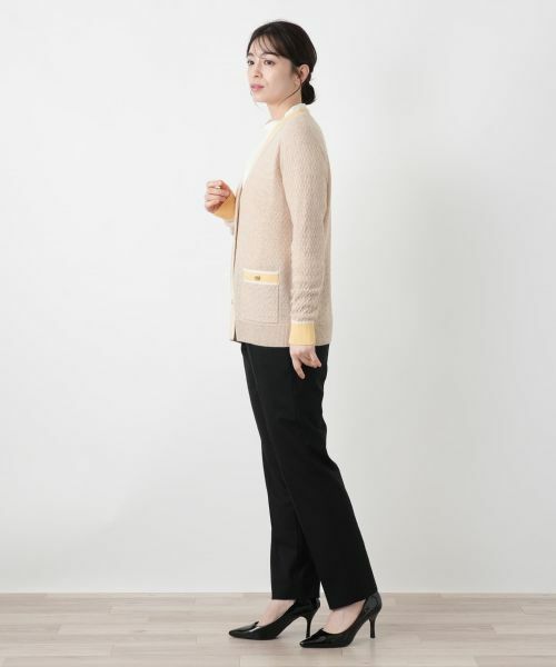 Leilian / レリアン カーディガン・ボレロ | ウォッシャブルカシミヤハート柄カーディガン【25年11月カタログ】 | 詳細21