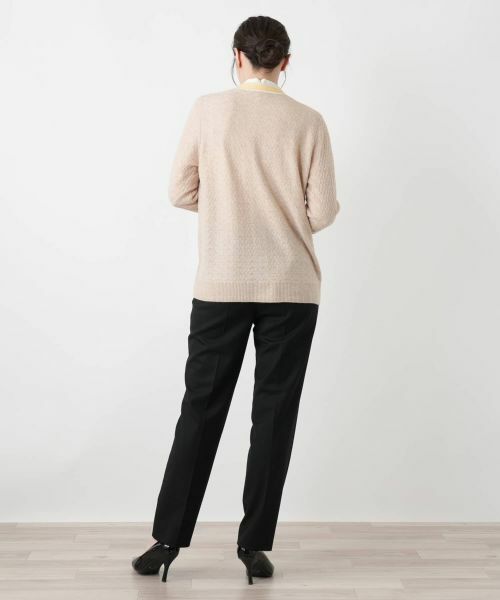 Leilian / レリアン カーディガン・ボレロ | ウォッシャブルカシミヤハート柄カーディガン【25年11月カタログ】 | 詳細22