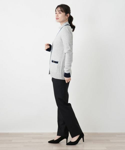 Leilian / レリアン カーディガン・ボレロ | ウォッシャブルカシミヤハート柄カーディガン【25年11月カタログ】 | 詳細28