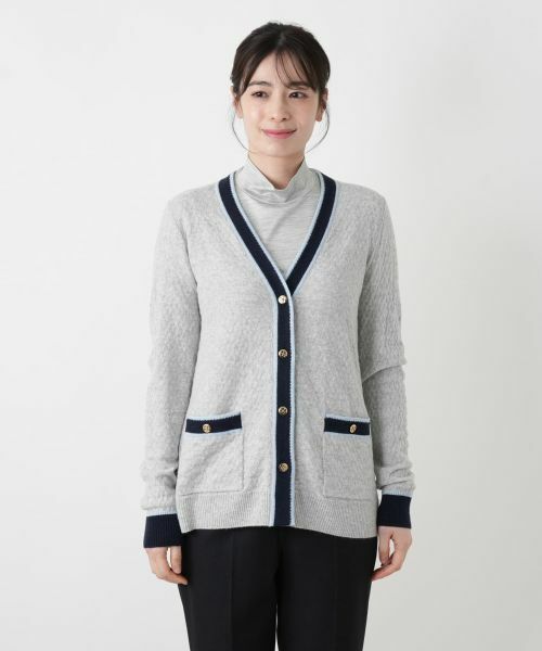 Leilian / レリアン カーディガン・ボレロ | ウォッシャブルカシミヤハート柄カーディガン【25年11月カタログ】 | 詳細30