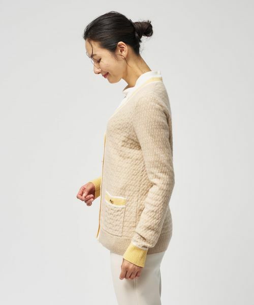 Leilian / レリアン カーディガン・ボレロ | ウォッシャブルカシミヤハート柄カーディガン【25年11月カタログ】 | 詳細5