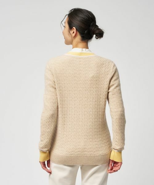 Leilian / レリアン カーディガン・ボレロ | ウォッシャブルカシミヤハート柄カーディガン【25年11月カタログ】 | 詳細6