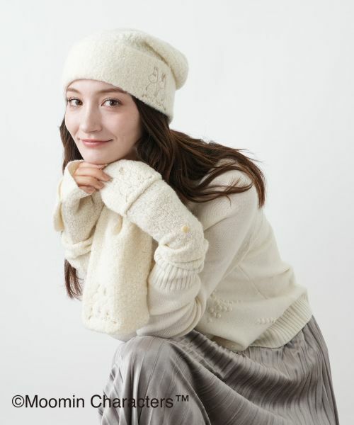 Leilian / レリアン マフラー・ショール・スヌード・ストール | ムーミン カシミヤミニマフラー【25年11月カタログ】 | 詳細4
