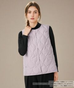 Leilian / レリアン テーラードジャケット | 【TAION】ノーカラーダウンベスト