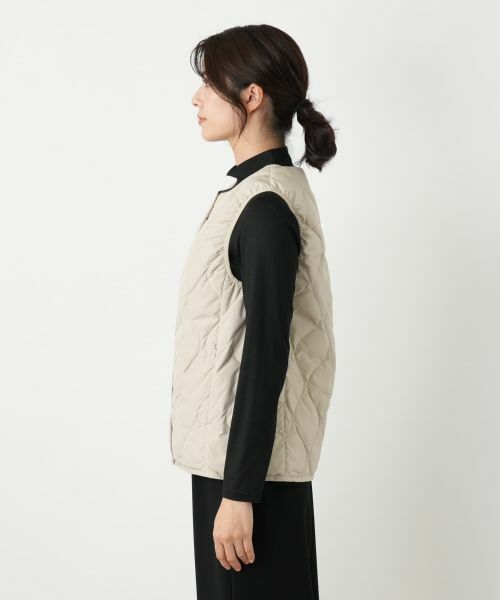 Leilian / レリアン テーラードジャケット | 【TAION】ノーカラーダウンベスト | 詳細11