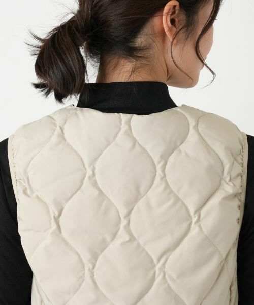 Leilian / レリアン テーラードジャケット | 【TAION】ノーカラーダウンベスト | 詳細14