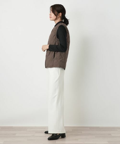 Leilian / レリアン テーラードジャケット | 【TAION】ノーカラーダウンベスト | 詳細2