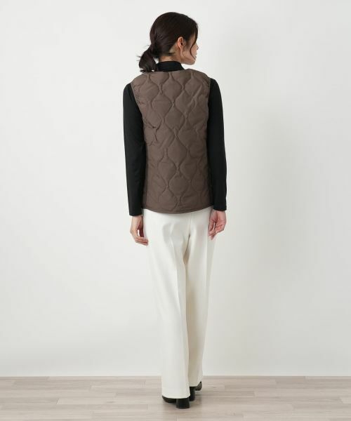 Leilian / レリアン テーラードジャケット | 【TAION】ノーカラーダウンベスト | 詳細3