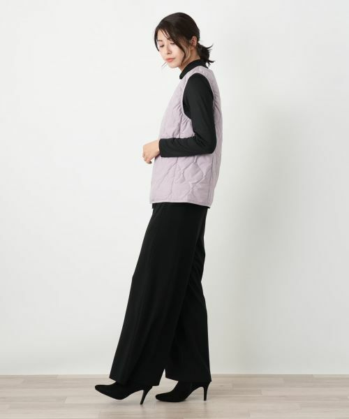 Leilian / レリアン テーラードジャケット | 【TAION】ノーカラーダウンベスト | 詳細5