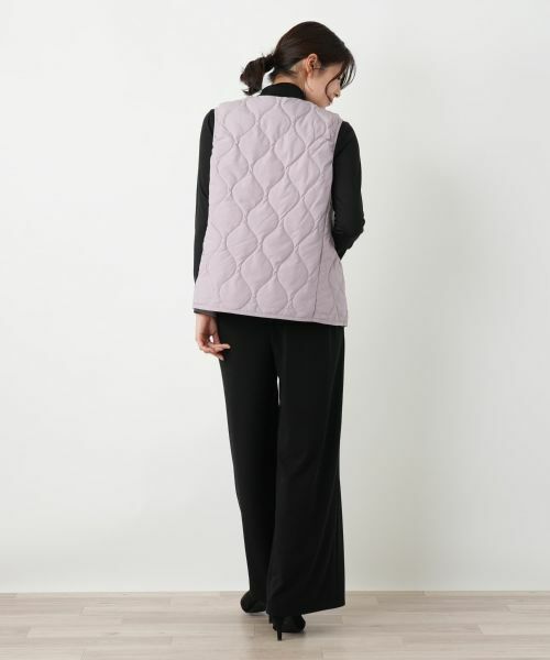 Leilian / レリアン テーラードジャケット | 【TAION】ノーカラーダウンベスト | 詳細6