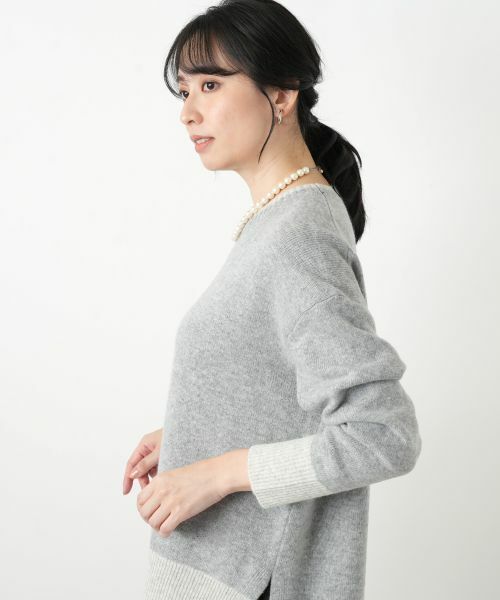 Leilian / レリアン ニット・セーター | 配色ニットプルオーバー | 詳細1