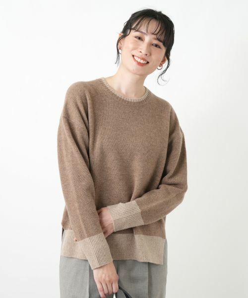 Leilian / レリアン ニット・セーター | 配色ニットプルオーバー | 詳細10