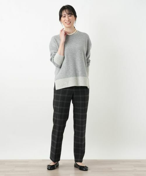 Leilian / レリアン ニット・セーター | 配色ニットプルオーバー | 詳細3