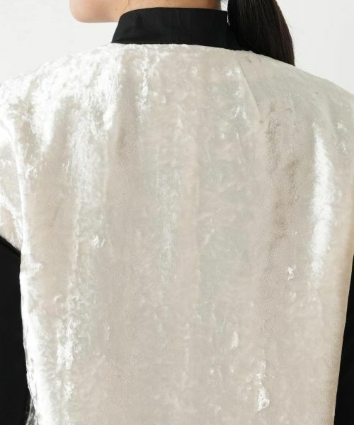Leilian / レリアン テーラードジャケット | ノーカラーフレンチスリーブベスト | 詳細8