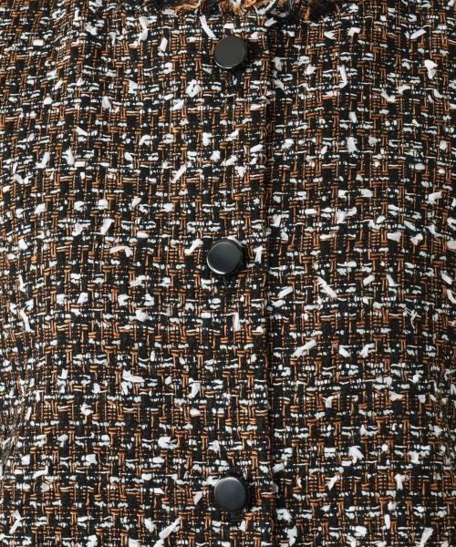 Leilian / レリアン テーラードジャケット | ラメツイードノーカラーベスト | 詳細12