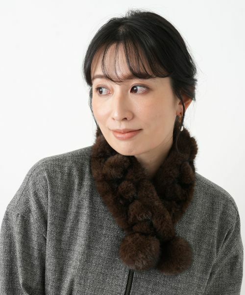 Leilian / レリアン マフラー・ショール・スヌード・ストール | フェイクファーティペット | 詳細1