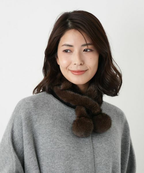 Leilian / レリアン マフラー・ショール・スヌード・ストール | フェイクファーティペット | 詳細6