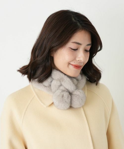 Leilian / レリアン マフラー・ショール・スヌード・ストール | フェイクファーティペット | 詳細8
