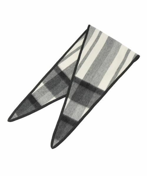 Leilian / レリアン マフラー・ショール・スヌード・ストール | ブロックチェックストール | 詳細1