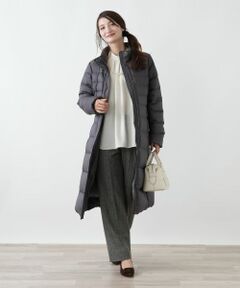 Leilian / レリアン その他パンツ | ヘリンボーンテーパードパンツ